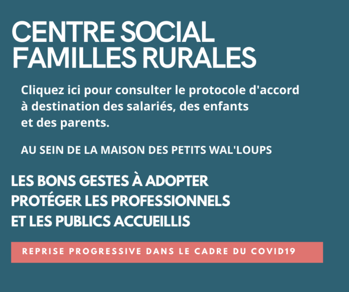 Protocole d'accord à destination des salariés, enfants et des parents au sein de la Maison des Petits Wal'Loups