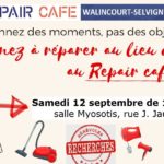 RepairCafé Walincourt Selvigny 12 septembre 2020