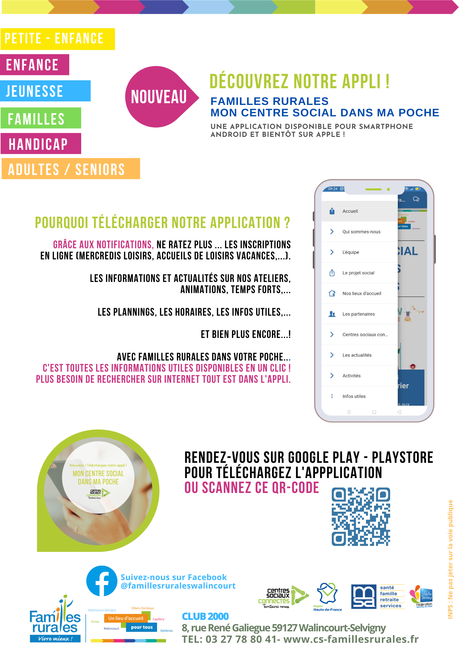 Application mobile Familles Rurales Walincourt