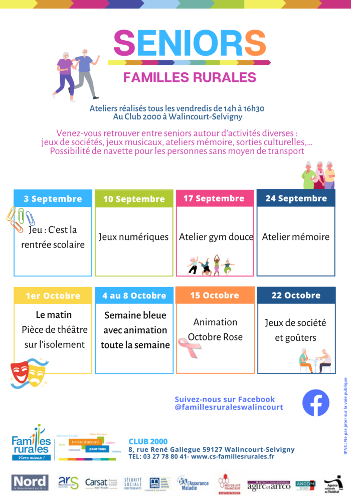 Planning SENIORS CS FAMILLES RURALES WS