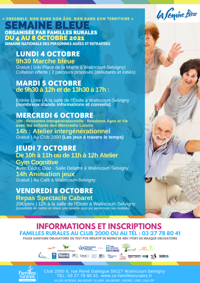 Programme semaine bleue Familles Rurales