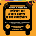 Préparez-vous à voir passer notre bus d'Halloween vendredi 29 octobre entre 19h et 21h. L'occasion pour vos enfants de passer un moment terriblement amusant et de remplir leur sac à bonbons