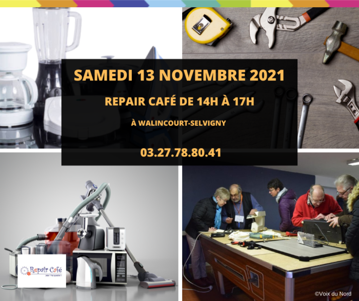 Repair café ouvert samedi 13 nov