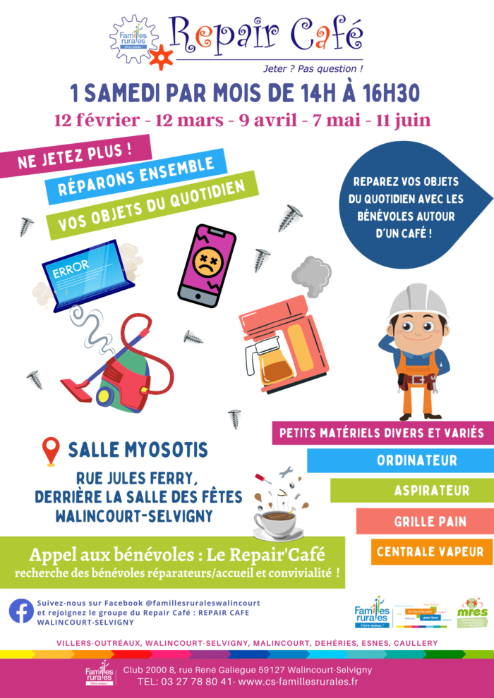 Repair café affiche 