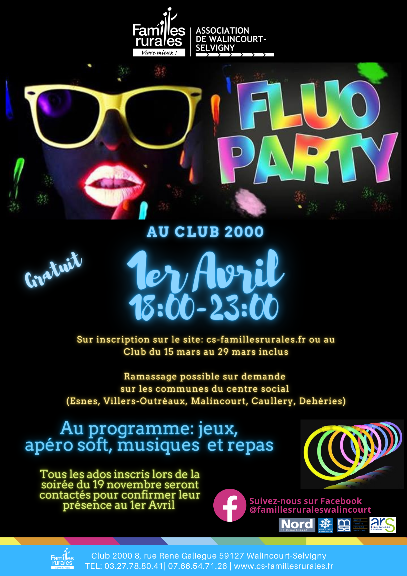 Soirée Fluo Party - Clelles - (38930) - sam. 20 juin 15 - Spectable