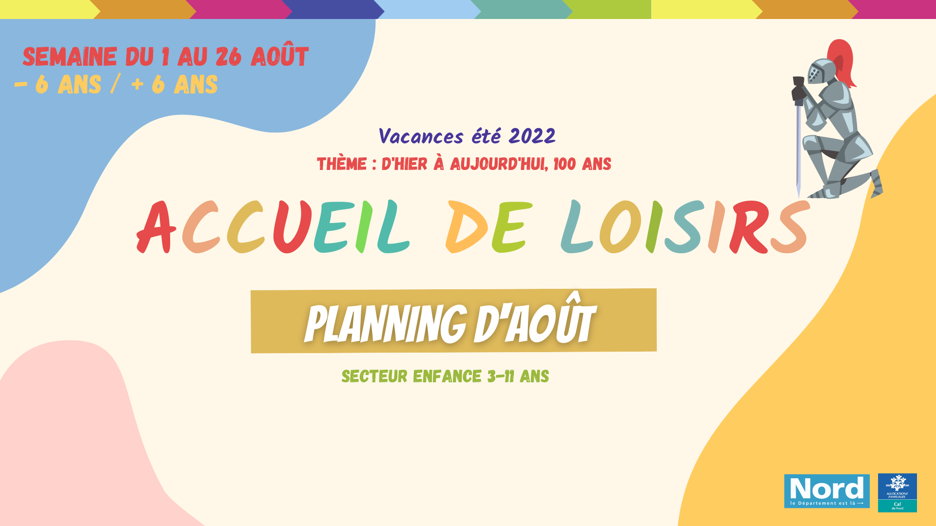 Planning aout accueil de loisirs