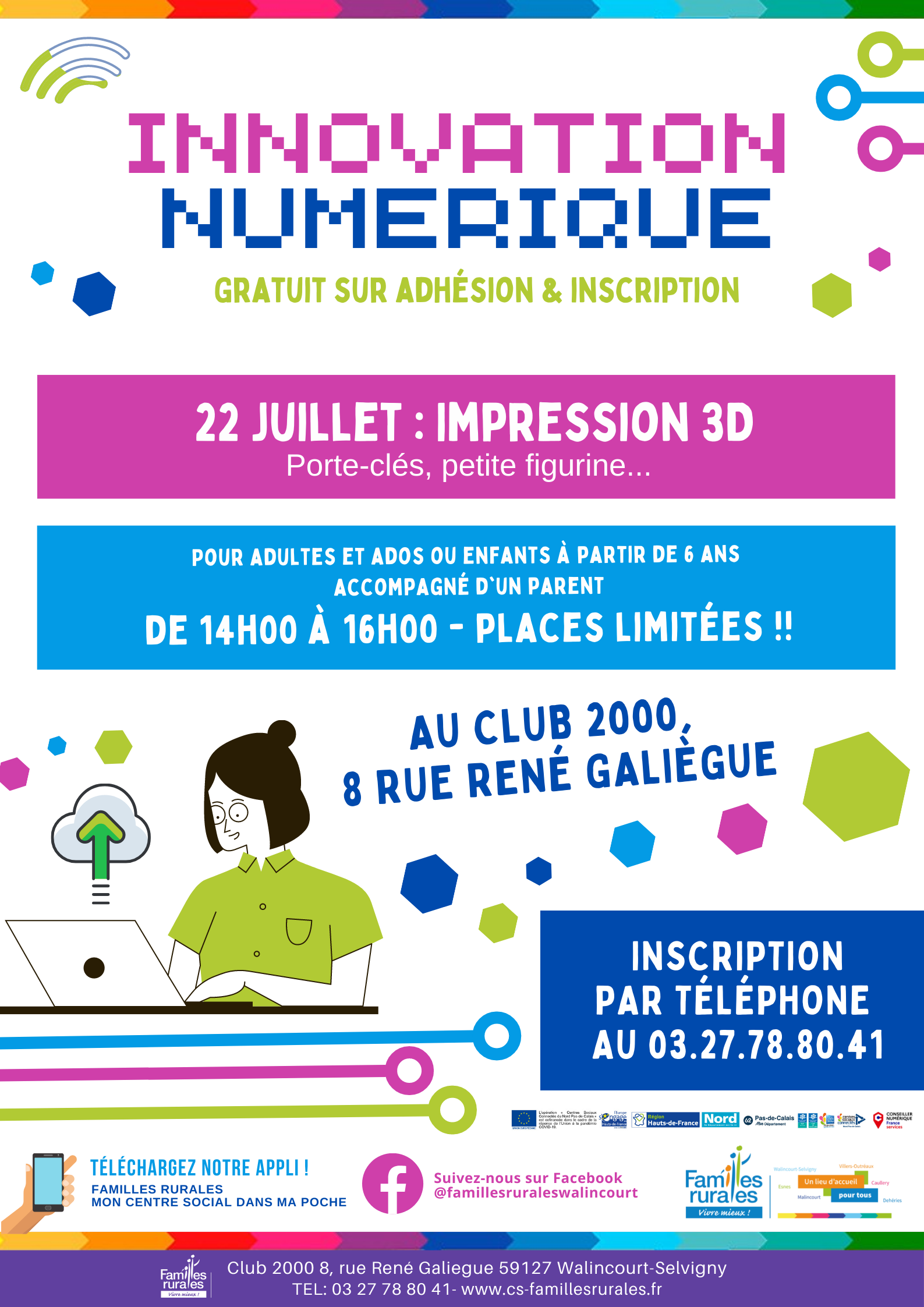 stage numérique imprimante 3D