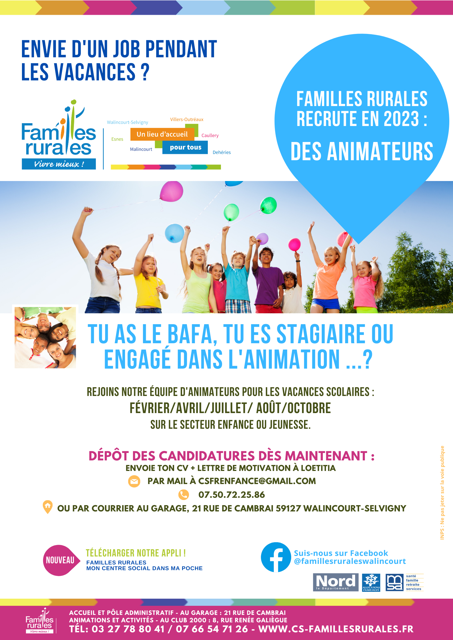 recrutement animateurs